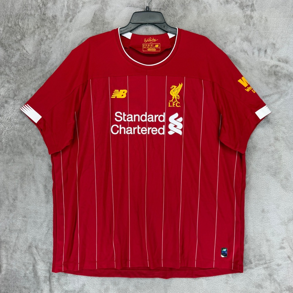 Liverpool FC New Balance Jersey Mens 3XL Red Premier League Soccer Home Kit EUC